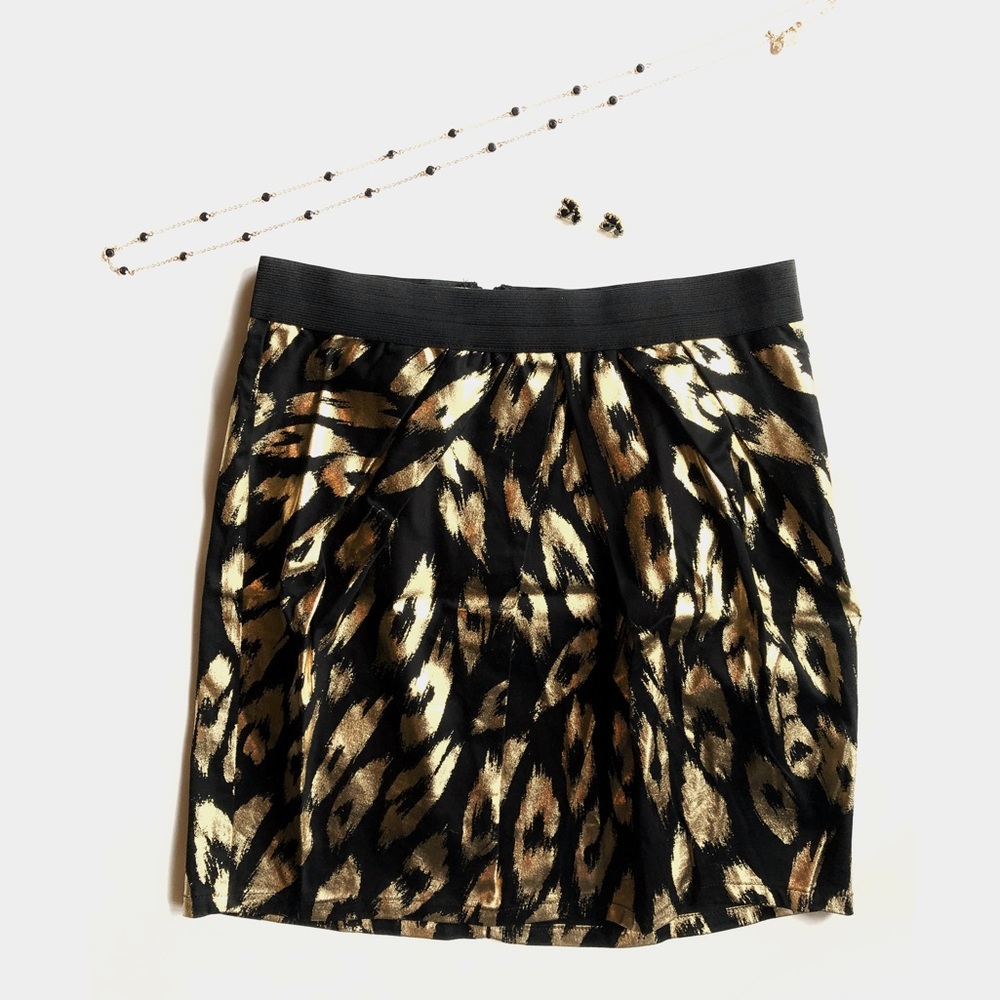 Gold and Black Skirt